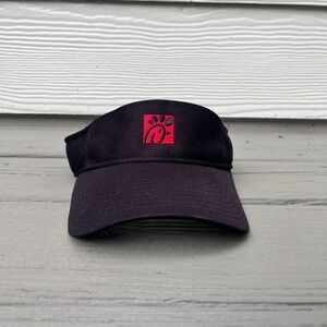 Chick-fil-A Visor Hat Unisex‎ OSFM Black Team Style Oobe Logo Sun Hat
